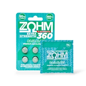 ZOHM Extra Strength 7-Hydroxy 360 Baja Blast Tablets 60mg Per Tablet