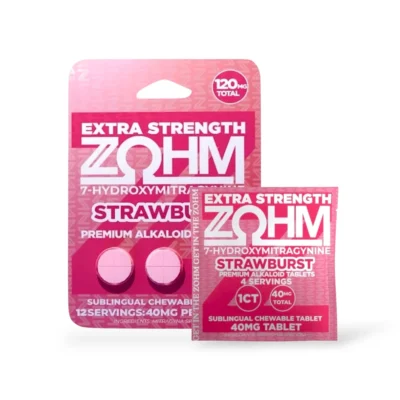 ZOHM Extra Strength 7 OH Tablets Strawburst 40mg Per Tablet
